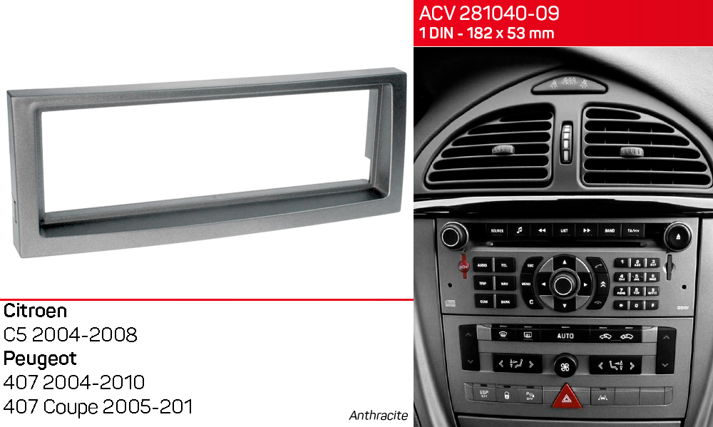 Перехідна рамка Citroen C5 ACV 281040-09