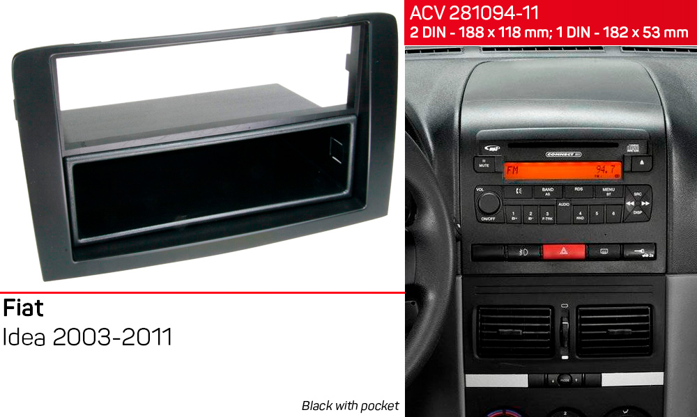 Перехідна рамка Fiat Idea ACV 281094-11