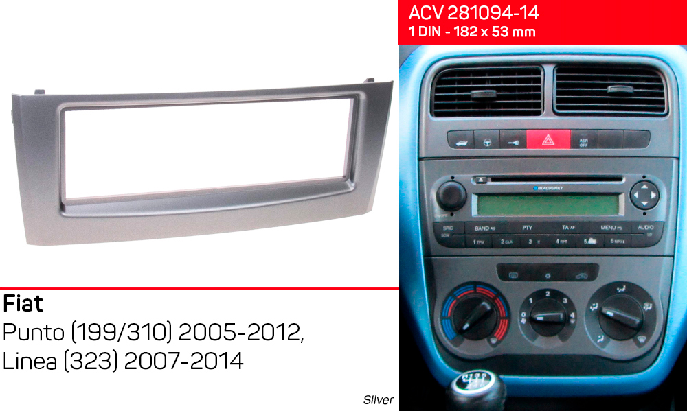 Перехідна рамка Fiat Punto, Linea ACV 281094-14