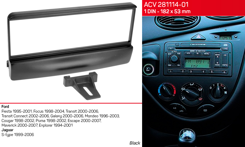 Перехідна рамка Ford Transit, Fiesta, Focus, Galaxy, Mondeo ACV 281114-01
