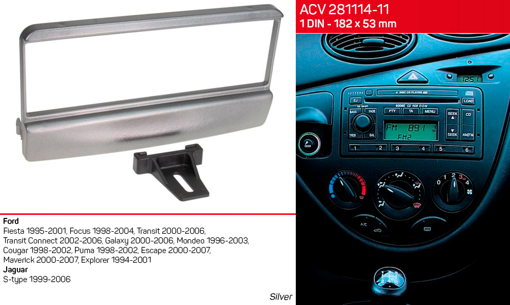 Перехідна рамка Ford Transit, Fiesta, Focus, Galaxy, Mondeo, Jaguar S-Type ACV 281114-11