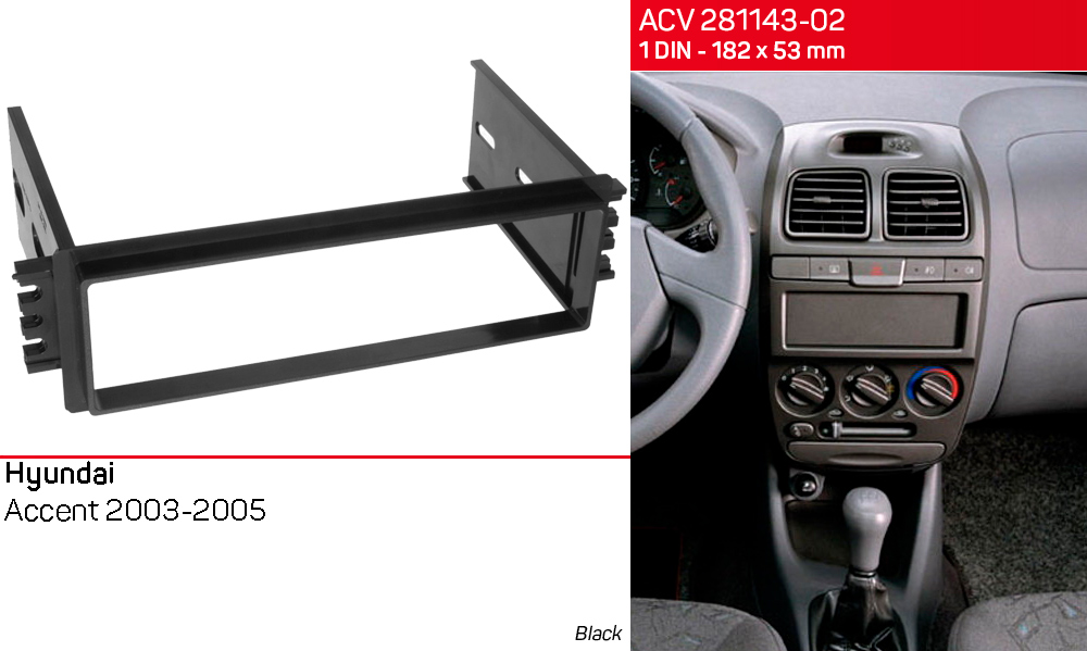 Перехідна рамка Hyundai Accent ACV 281143-02