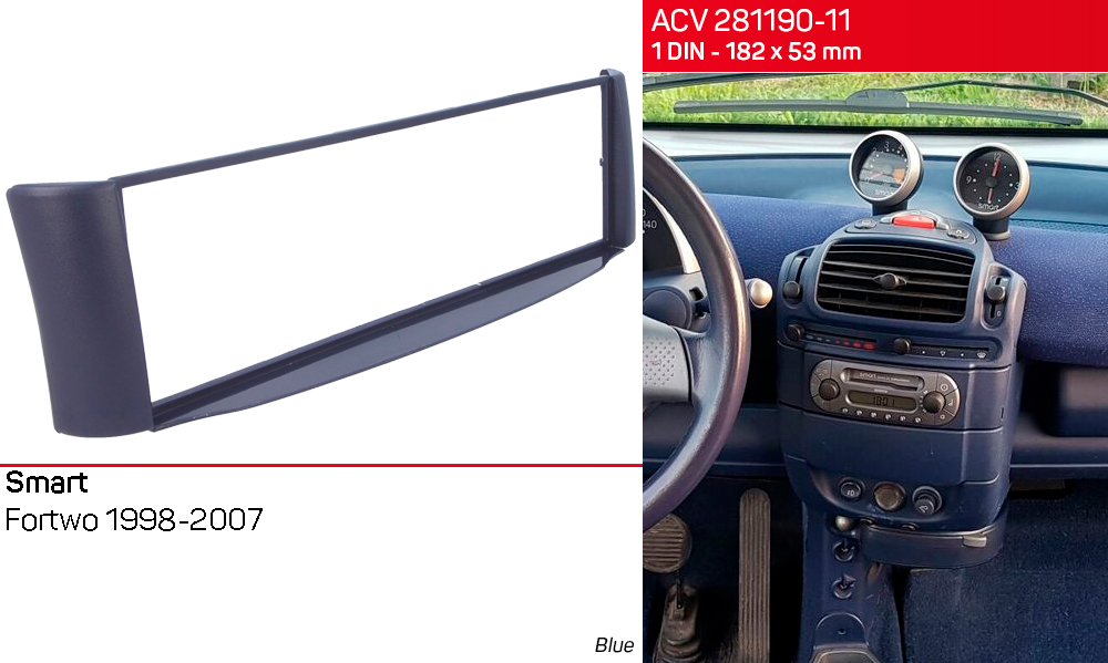 Перехідна рамка Smart ForTwo ACV 281190-11