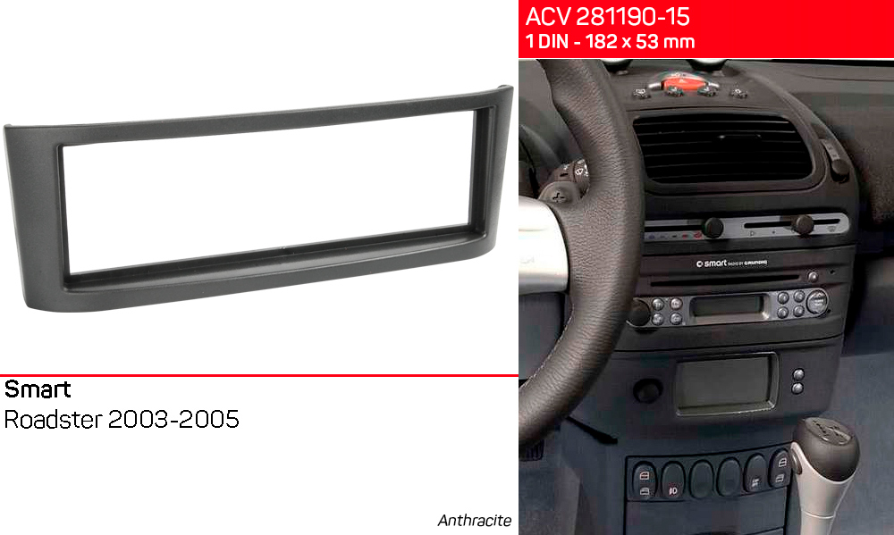 Перехідна рамка Smart Roadster ACV 281190-15