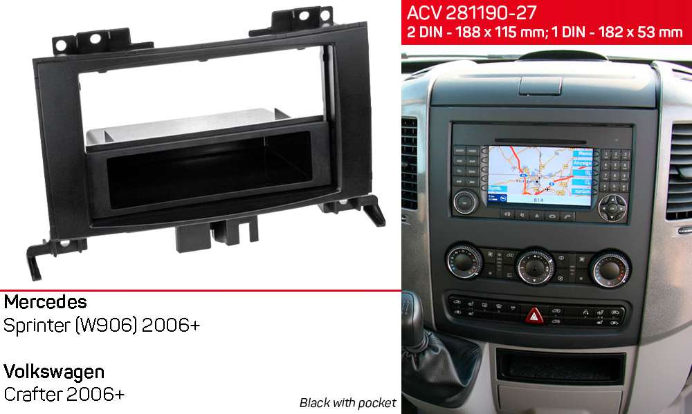 Перехідна рамка Volkswagen Crafter ACV 281190-27