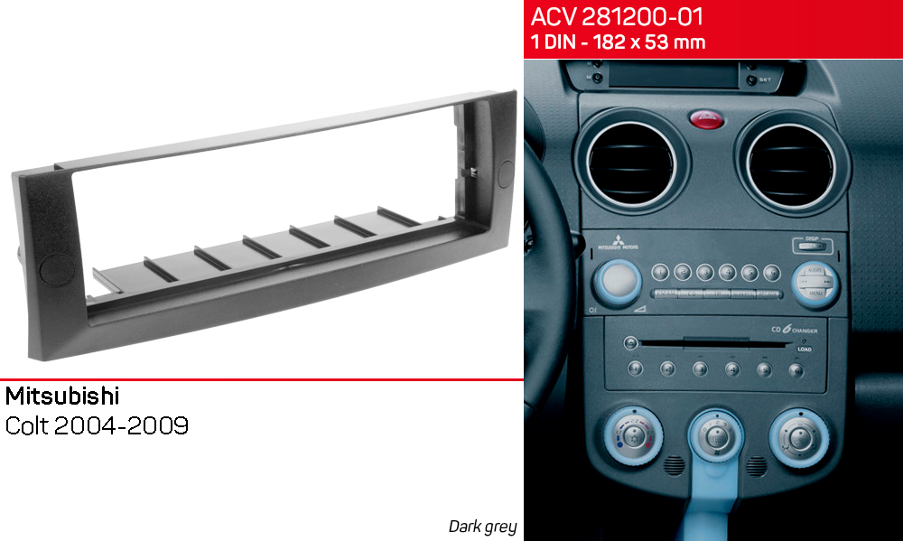 Перехідна рамка Mitsubishi Colt ACV 281200-01