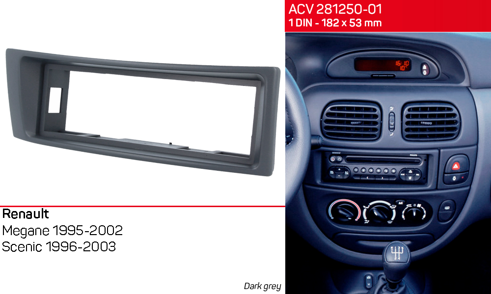 Перехідна рамка Renault Megane, Scenic ACV 281250-01