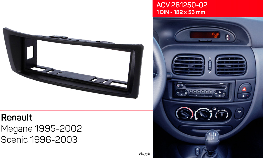 Переходная рамка Renault Megane, Scenic ACV 281250-02