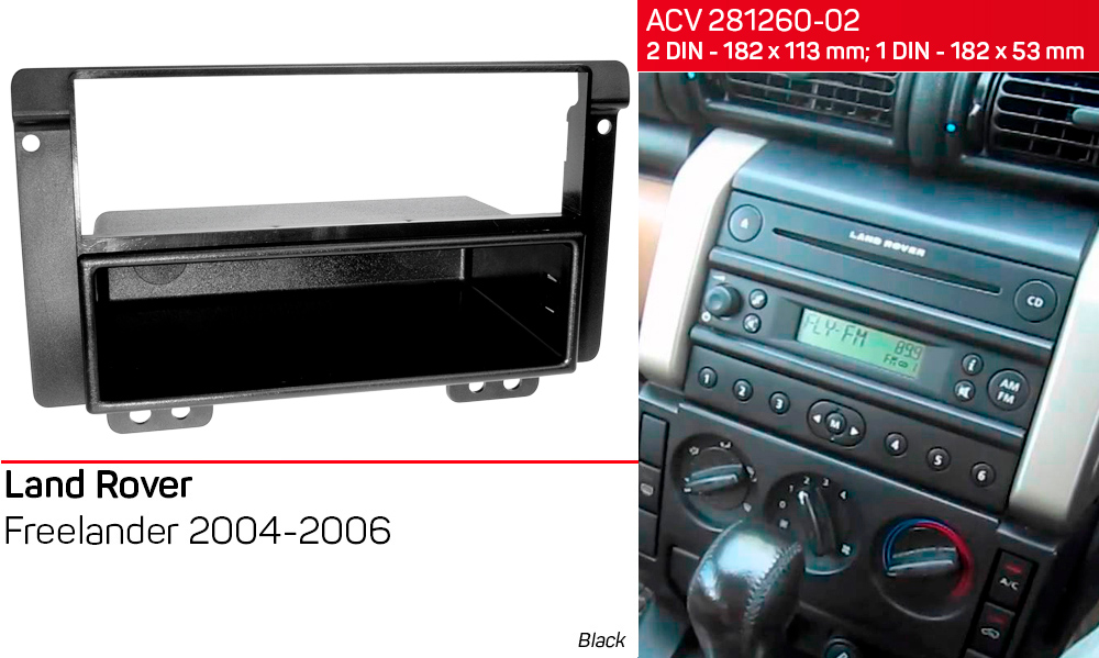 Перехідна рамка Land Rover Freelander ACV 281260-02