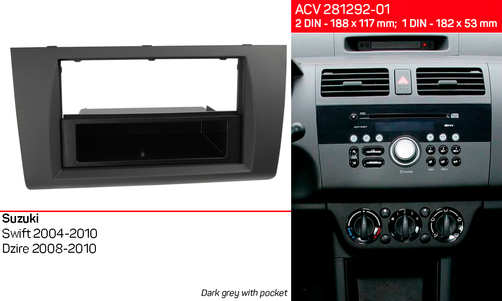 Переходная рамка Suzuki Swift ACV 281292-01