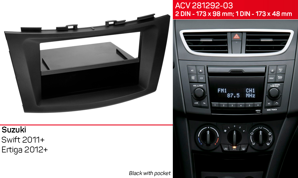 Переходная рамка Suzuki Swift, Ertiga ACV 281292-03