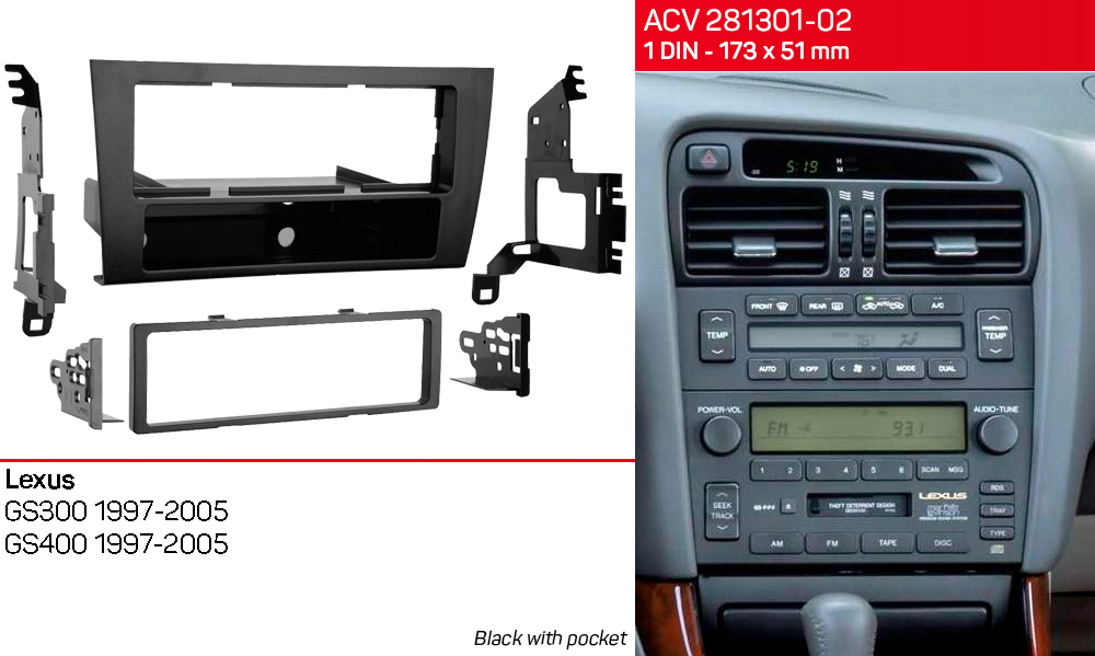 Перехідна рамка Lexus GS ACV 281301-02