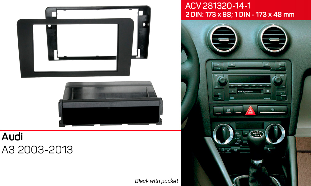 Перехідна рамка Audi A3 ACV 281320-14-1