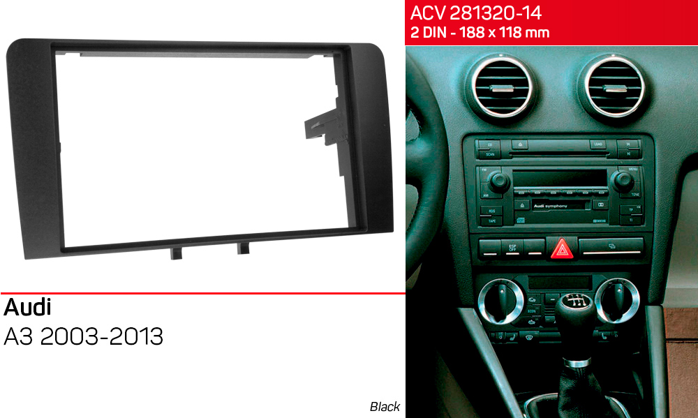 Перехідна рамка Audi A3 ACV 281320-14