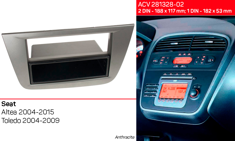 Перехідна рамка Seat Altea, Toledo ACV 281328-02