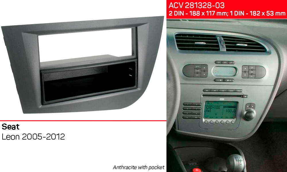 Перехідна рамка Seat Leon ACV 281328-03