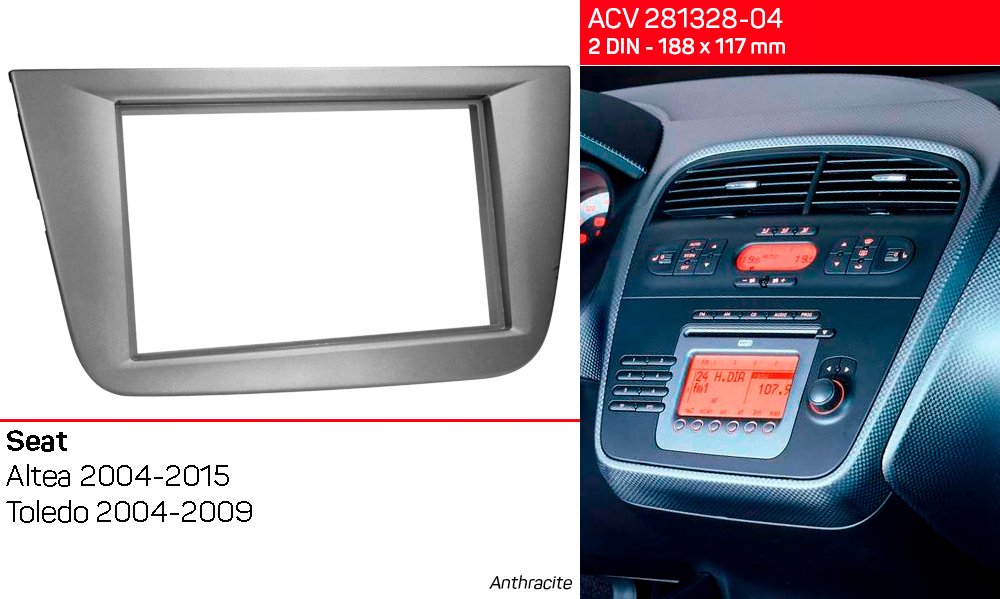 Перехідна рамка Seat Altea, Toledo ACV 281328-04