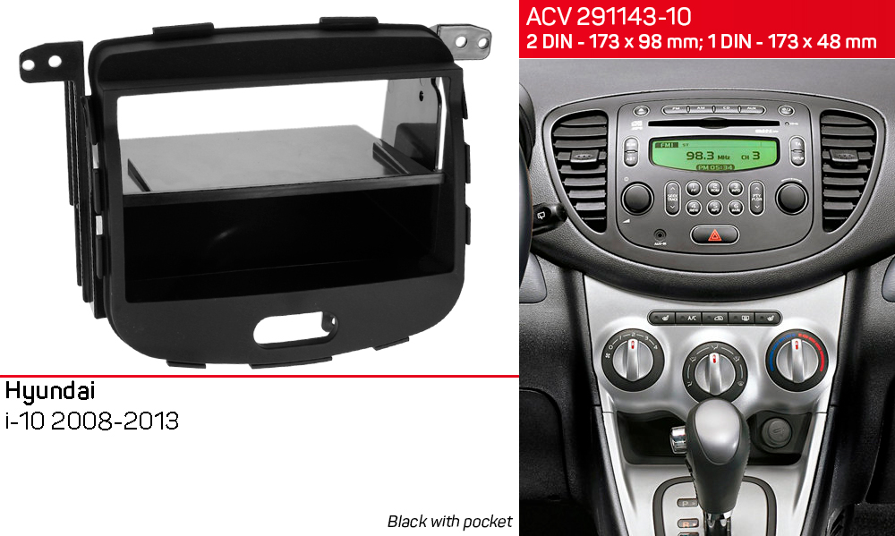 Перехідна рамка Hyundai i10 ACV 291143-10