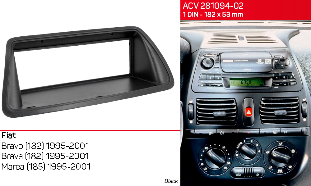 Перехідна рамка Fiat Bravo, Brava, Marea ACV 281094-02