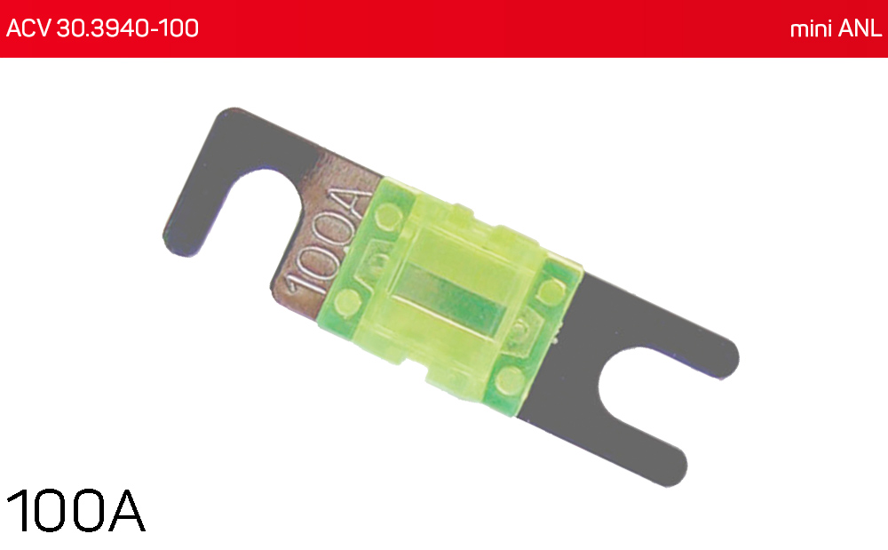 Предохранитель mini ANL 100А (1 шт.) ACV 30.3940-100