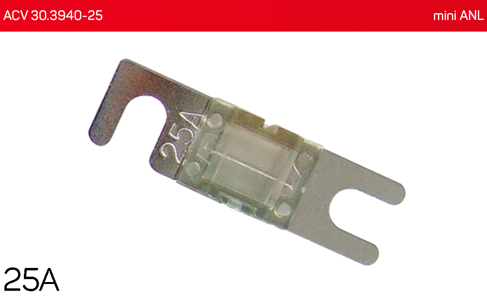 Запобіжник mini ANL 25А (1 шт.) ACV 30.3940-25