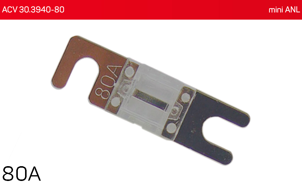 Предохранитель mini ANL 80А (1 шт.) ACV 30.3940-80