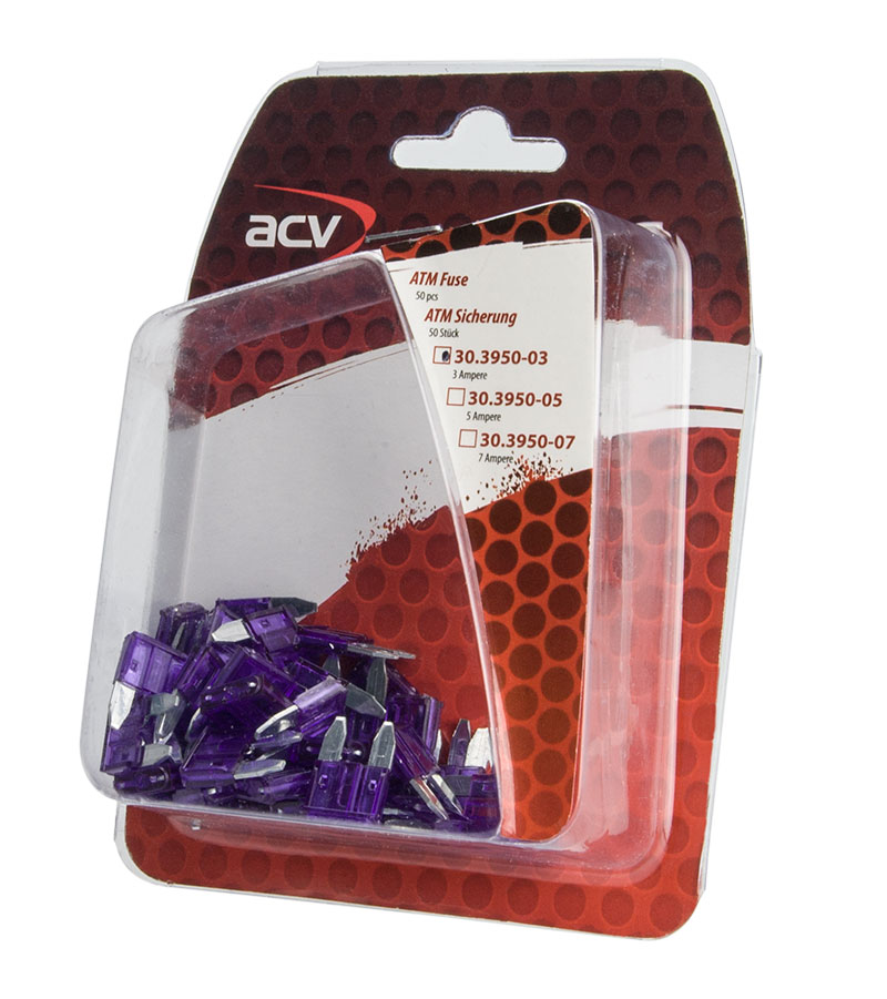 Предохранители АТМ 3А (50 шт.) ACV 30.3950-03