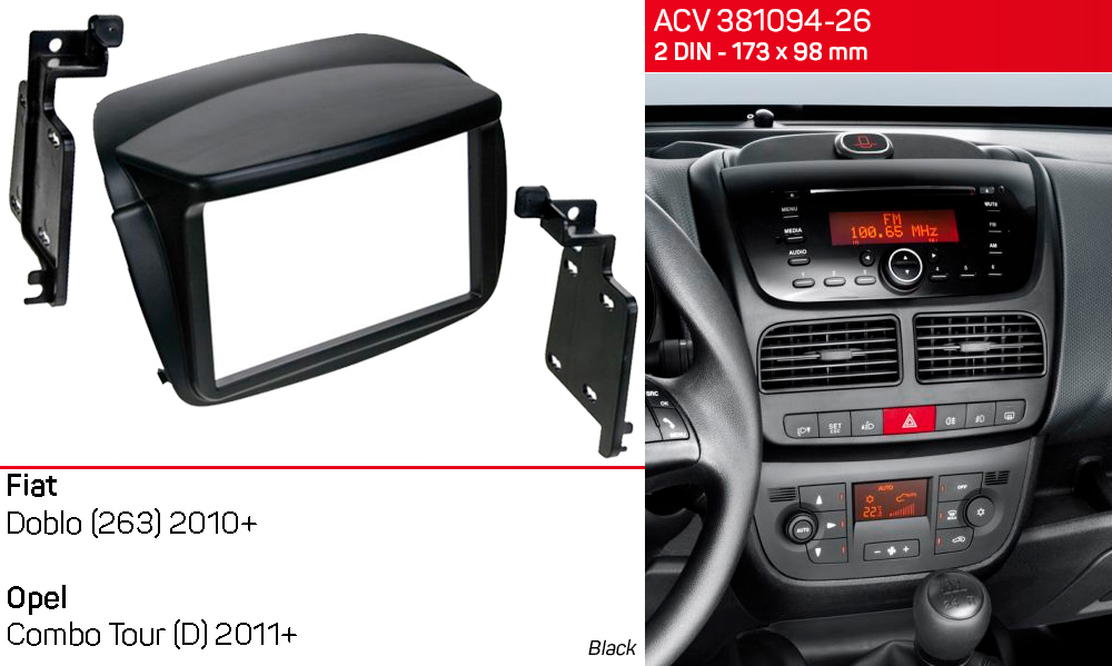Перехідна рамка Fiat Doblo ACV 381094-26