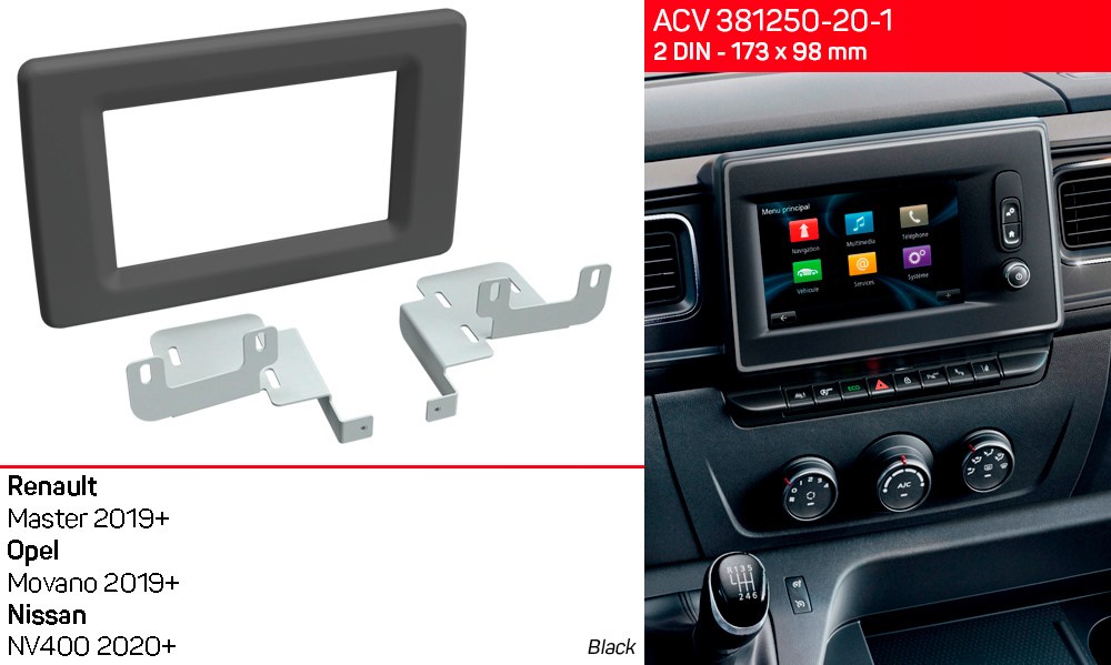 Переходная рамка Renault Master, Opel Movano, Nissan NV400 ACV 381250-20-1