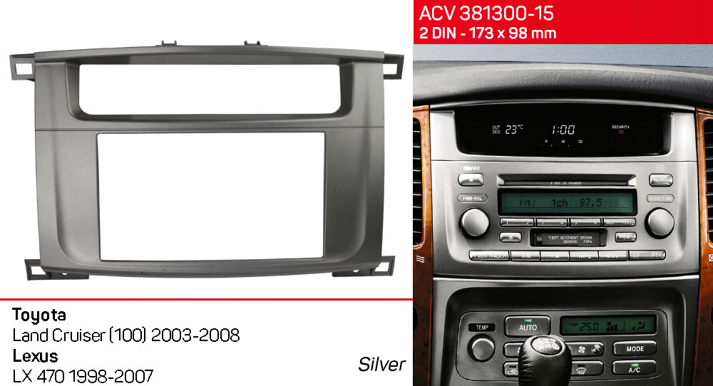 Перехідна рамка Toyota Land Cruiser 100, Lexus LX 470 ACV 381300-15