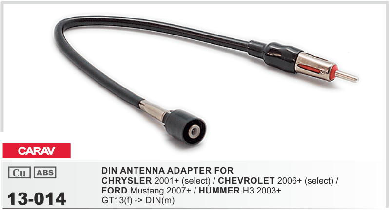 Антенный переходник Chrysler, Dodge, Jeep, Chevrolet, Ford, Hummer Carav 13-014
