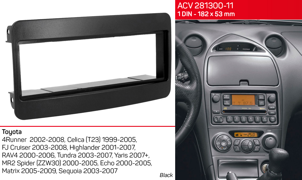 Перехідна рамка Toyota 1 DIN ACV 281300-11