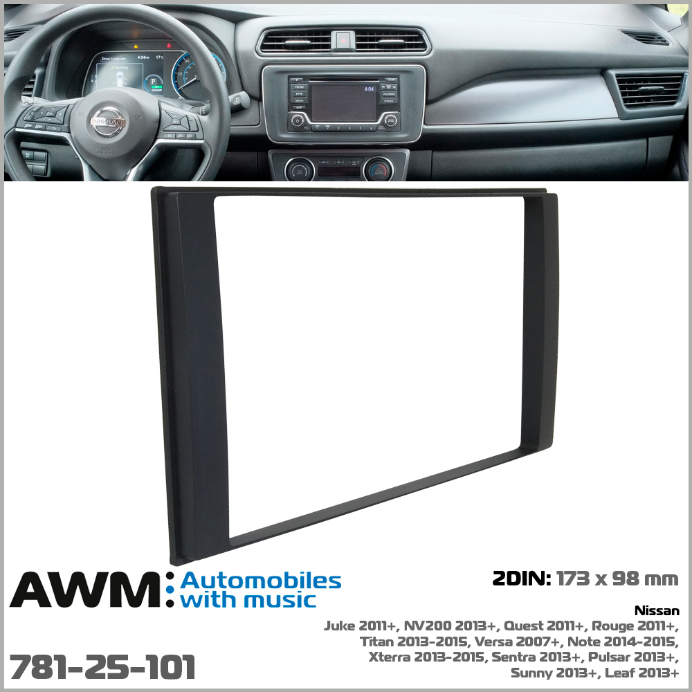 Переходная рамка для автомобилей Nissan AWM 781-25-101