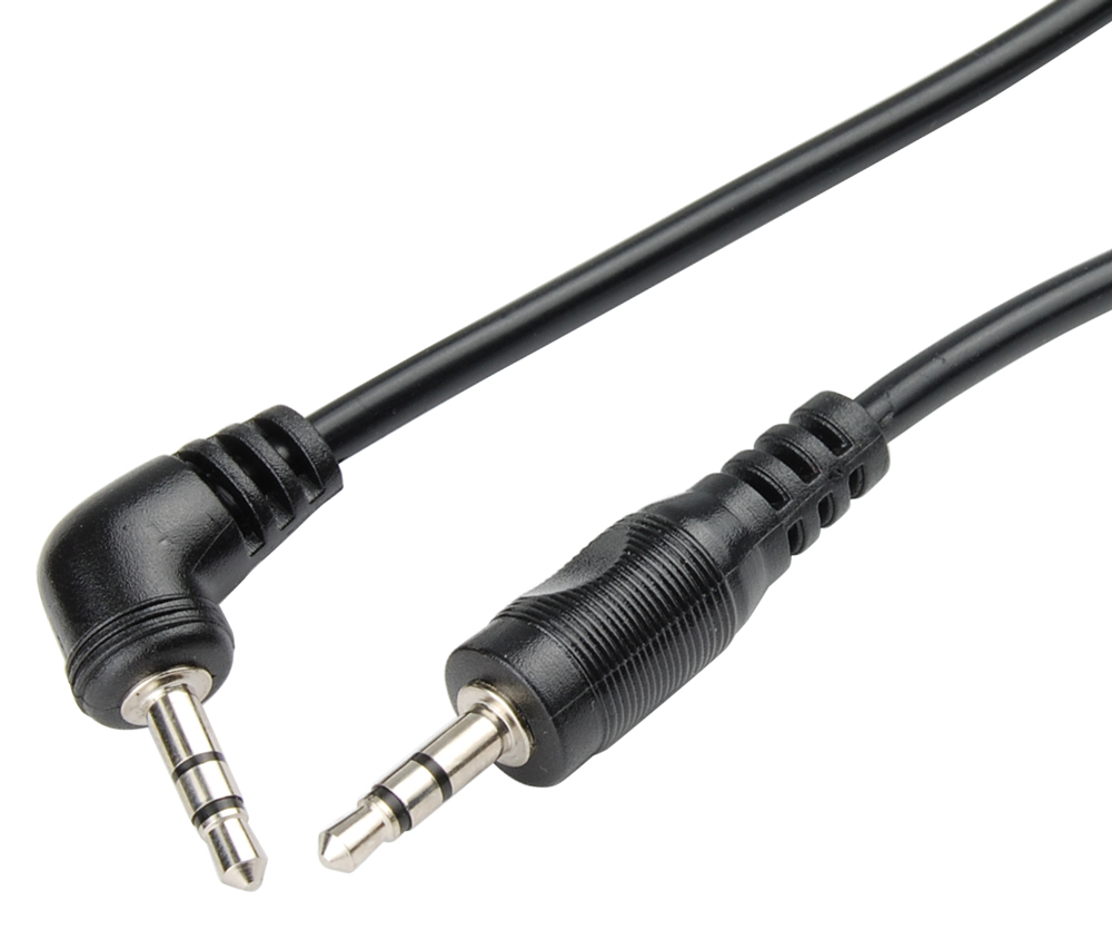 AUX кабель Jack 3.5 мм – 1.5 м чорний AWM 110-07