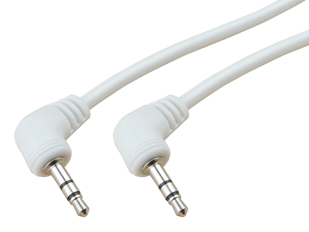 AUX кабель Jack 3.5 мм – 1.5 м білий AWM 110-09