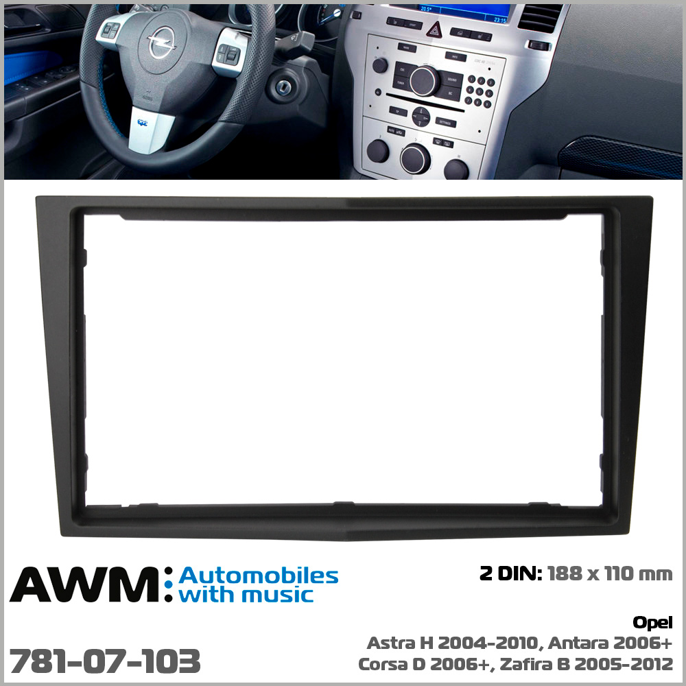 Переходная рамка Opel Astra, Antara, Corsa, Zafira AWM 781-07-103