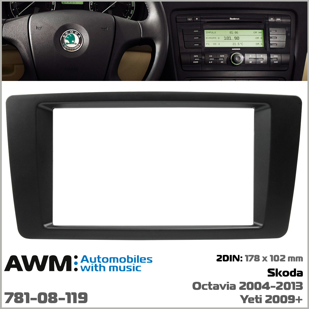 Перехідна рамка Skoda Octavia, Yeti AWM 781-08-119