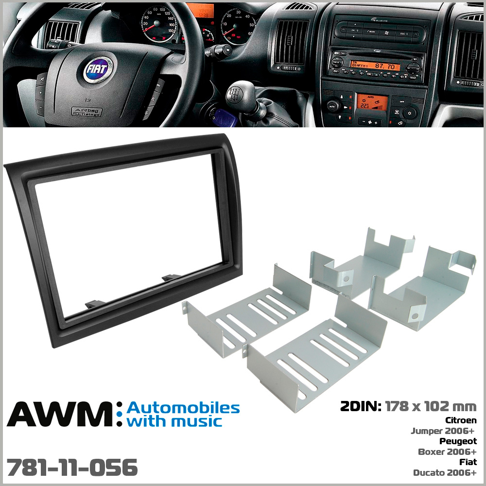 Перехідна рамка Citroen Jumper, Peugeot Boxer, Fiat Ducato AWM 781-11-056
