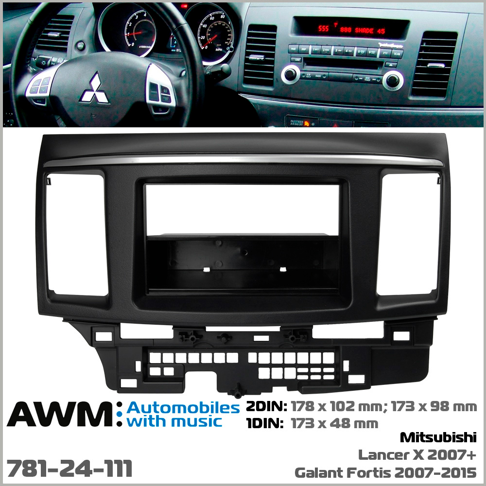 Переходная рамка Mitsubishi Lancer X AWM 781-24-111