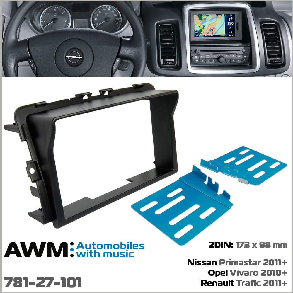 Переходная рамка Opel Vivaro, Renault Trafic, Nissan Primastar AWM 781-27-101