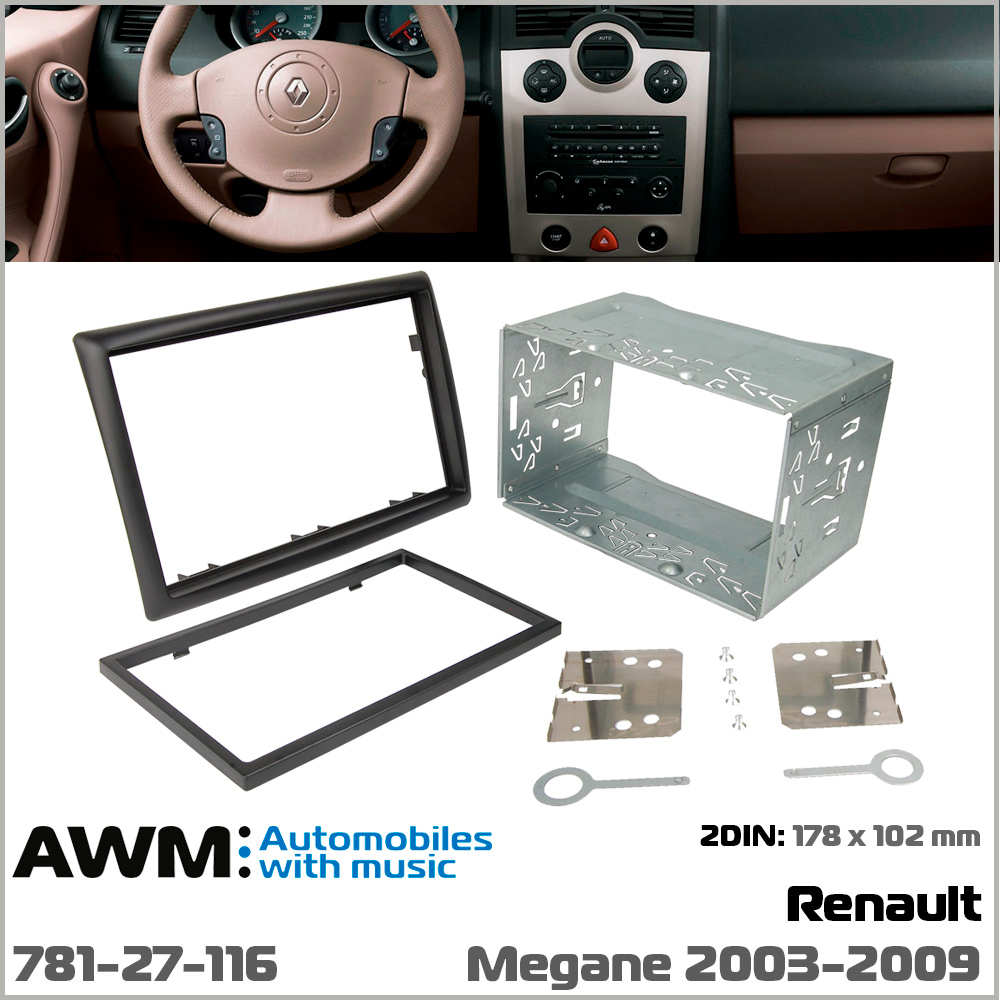 Перехідна рамка Renault Megane II AWM 781-27-116
