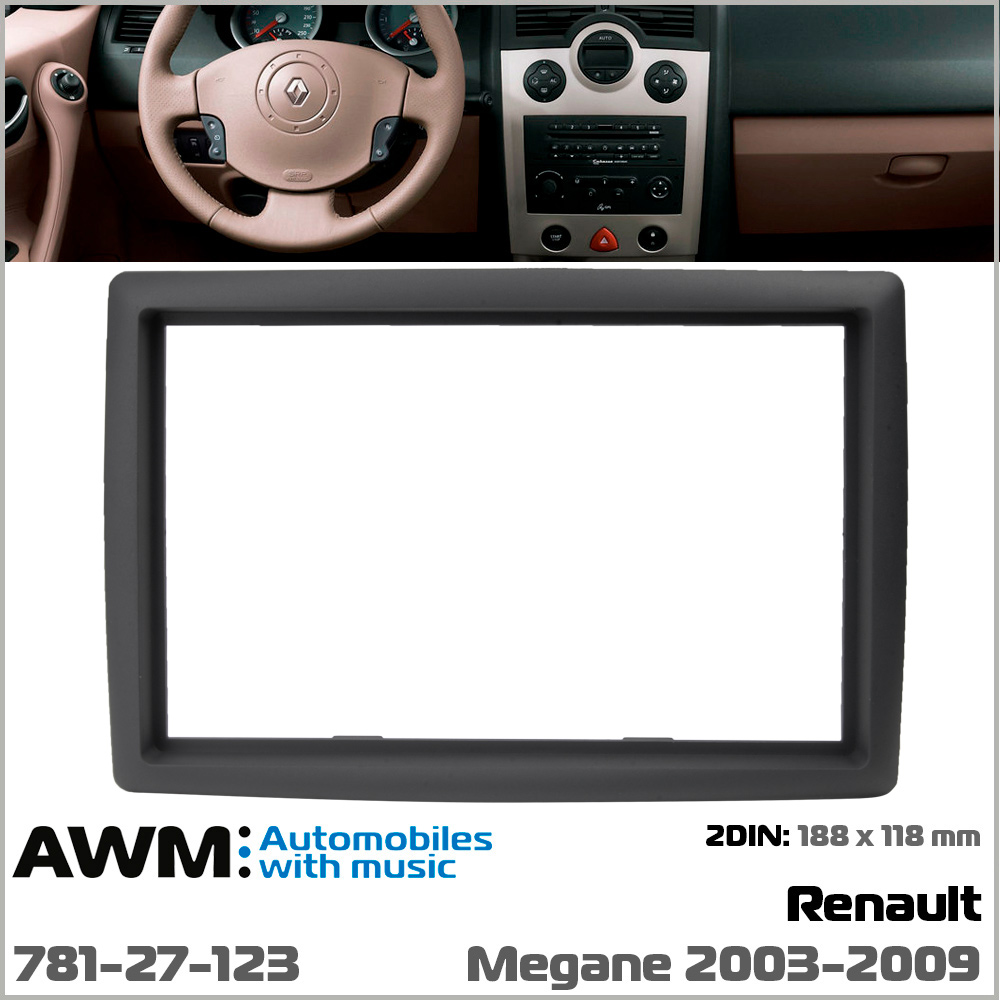 Переходная рамка Renault Megane II AWM 781-27-123