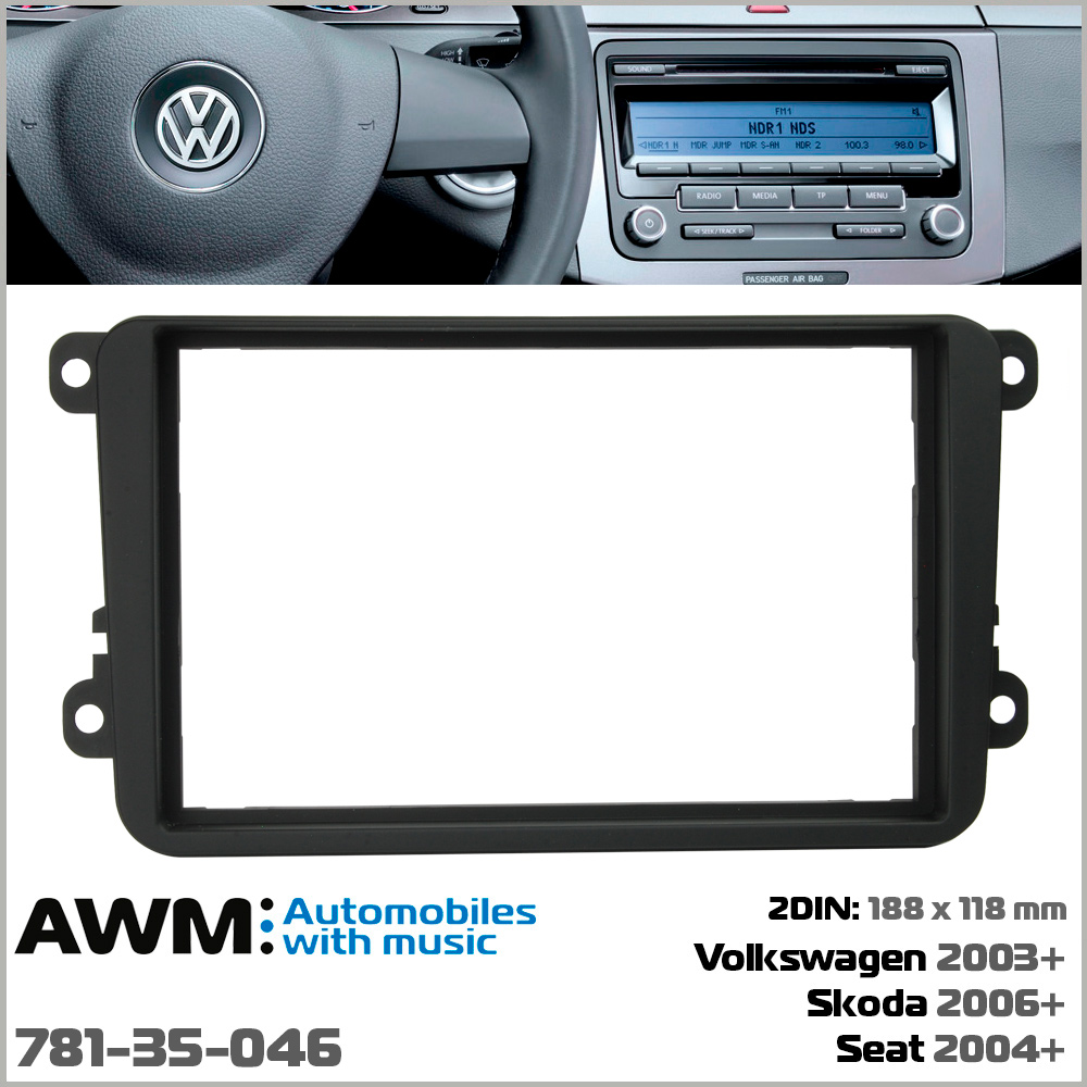 Перехідна рамка Volkswagen, Skoda, Seat AWM 781-35-046