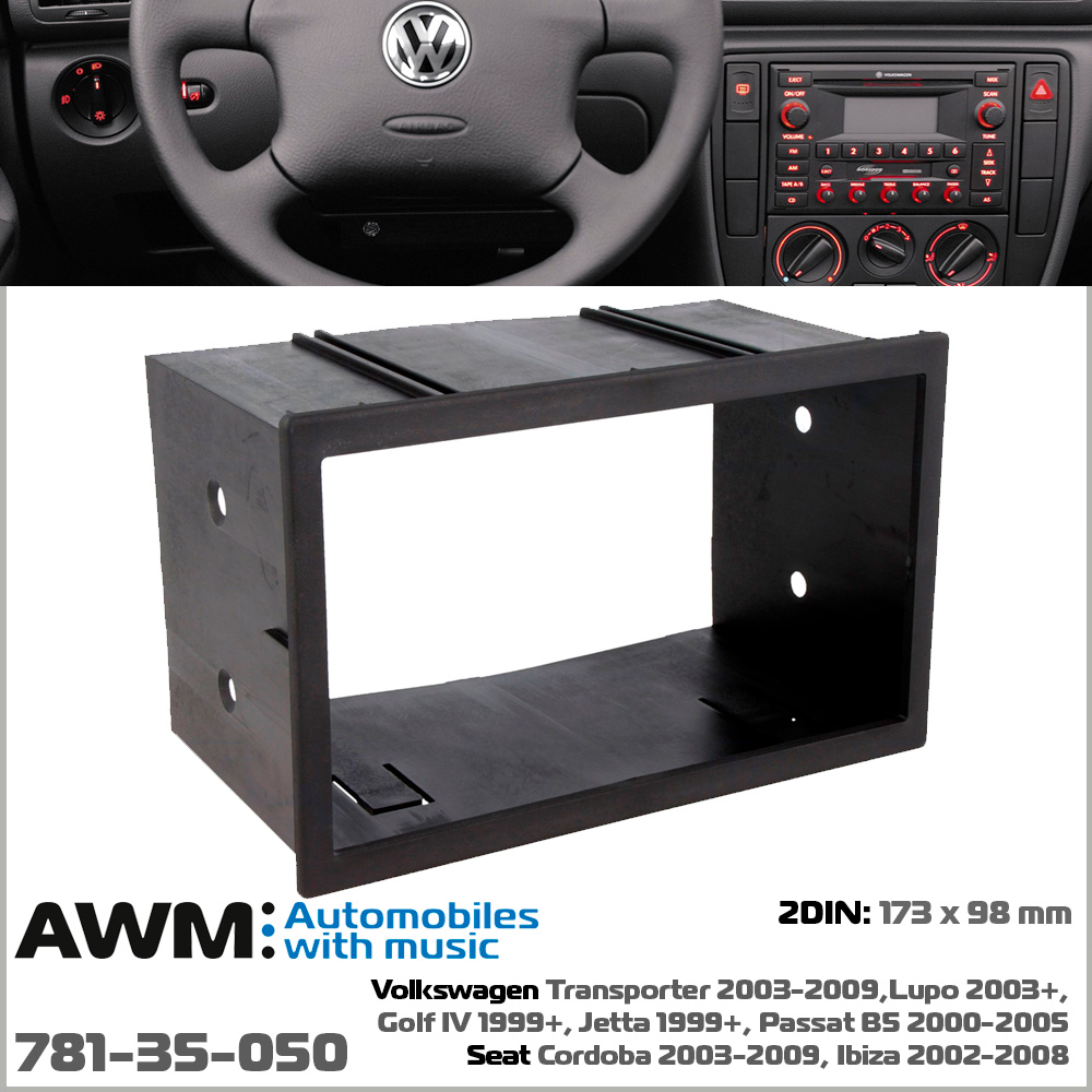 Переходная рамка Volkswagen Transporter, Lupo, Golf, Jetta, Passat, Seat Cordoba, Ibiza AWM 781-35-050