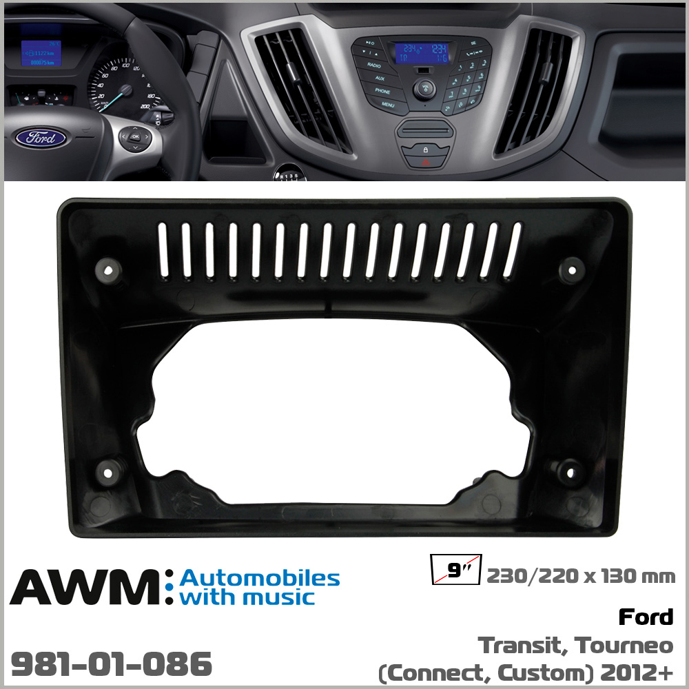 Переходная рамка Ford Transit, Tourneo (Connect, Custom) AWM 981-01-086