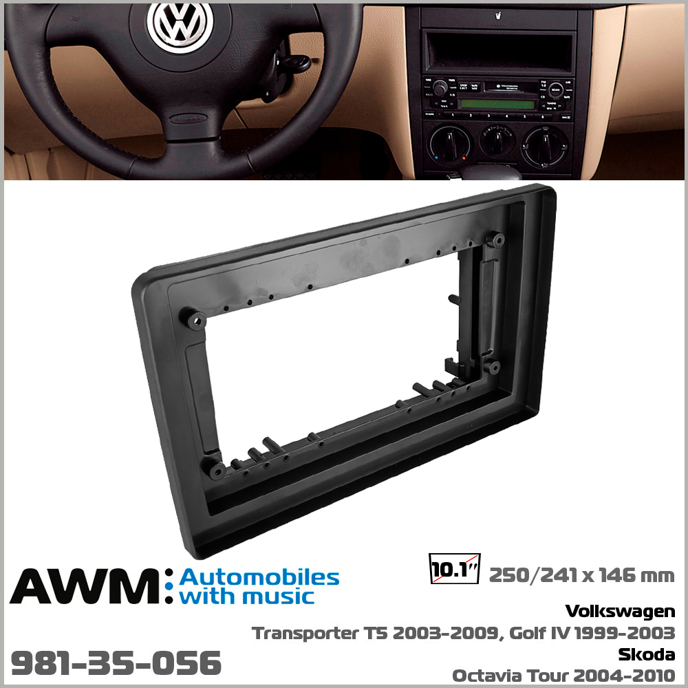 Перехідна рамка для автомобіля Volkswagen Transporter, Golf, Skoda Octavia Tour AWM 981-35-056