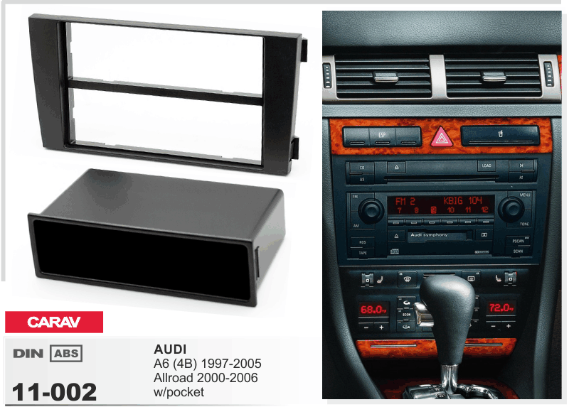 Перехідна рамка Audi A6, Allroad Carav 11-002