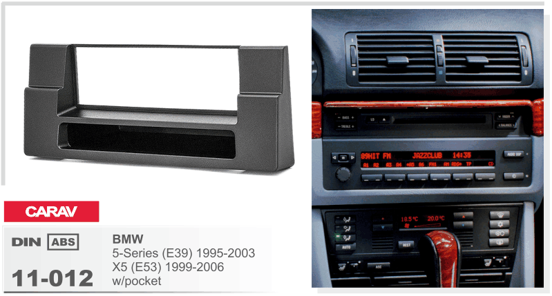 Перехідна рамка BMW 5 Series (E39), X5 (E53) Carav 11-012