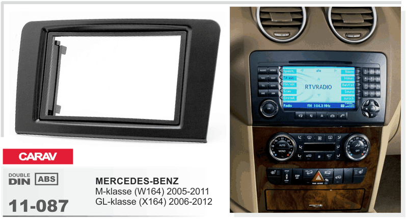 Переходная рамка Mercedes W164, X164 Carav 11-087
