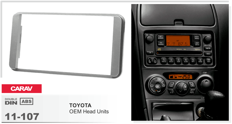 Перехідна рамка Toyota 2 DIN Carav 11-107